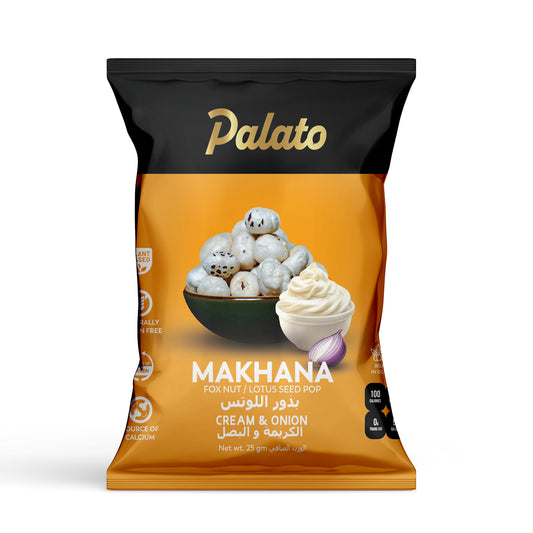 Roasted  Makhana-Cream & Onion Flavor 25g