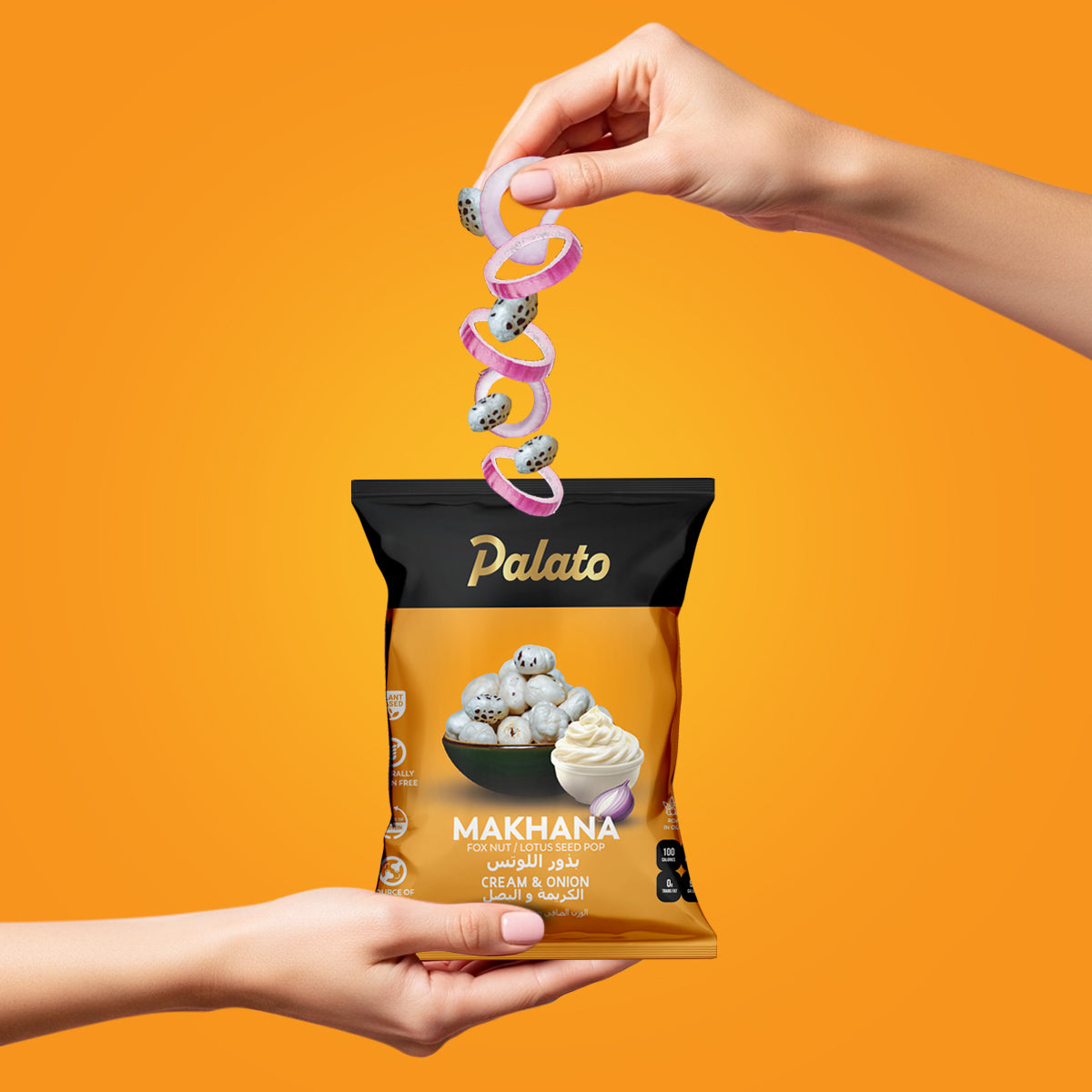 Roasted  Makhana-Cream & Onion Flavor 25g