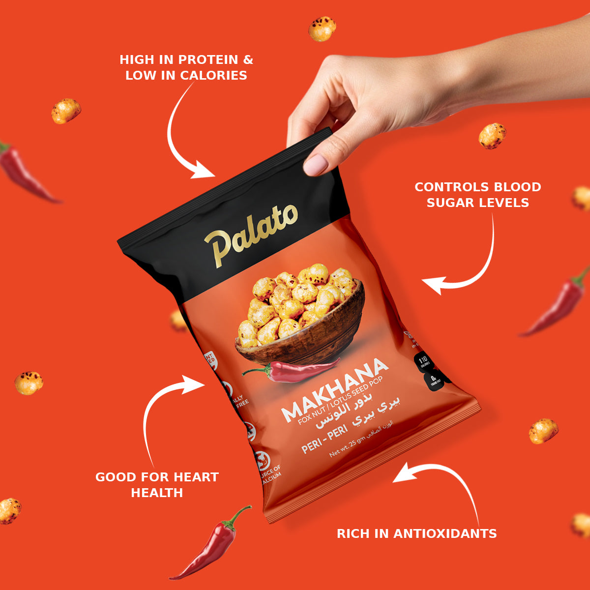 Roasted Makhana-Peri Peri Flavor 25g