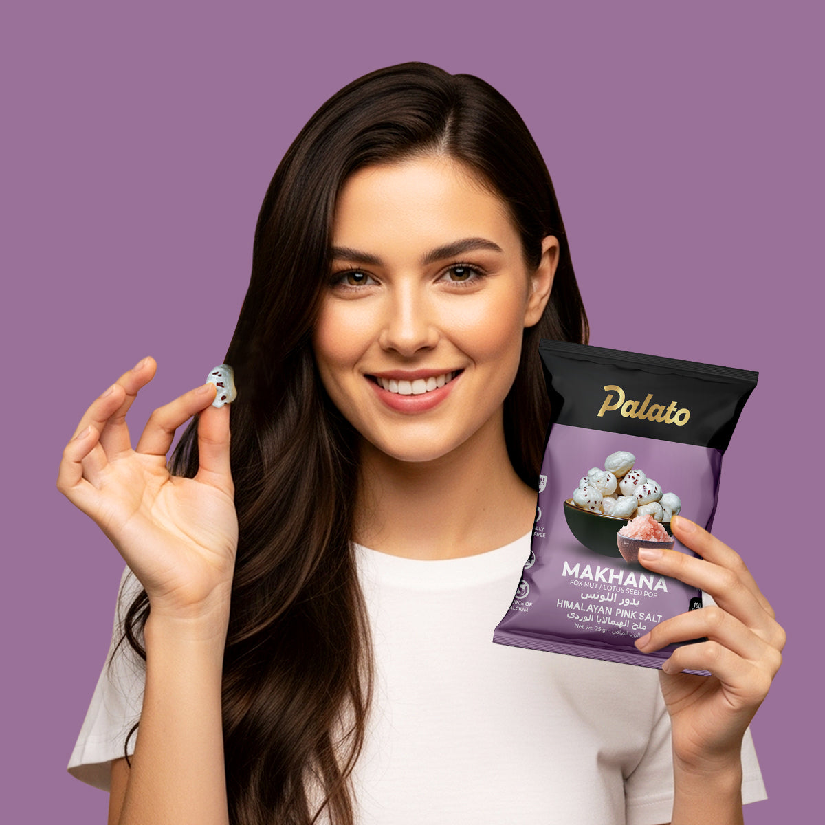 Roasted Makhana-Himalayan Pink Salt Flavor 25g